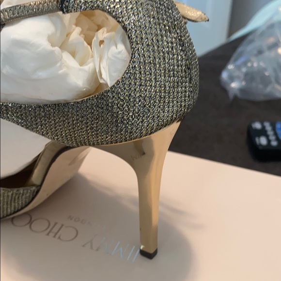 Jimmy Choo Lame Glitter Shoe - Picture 4 of 9